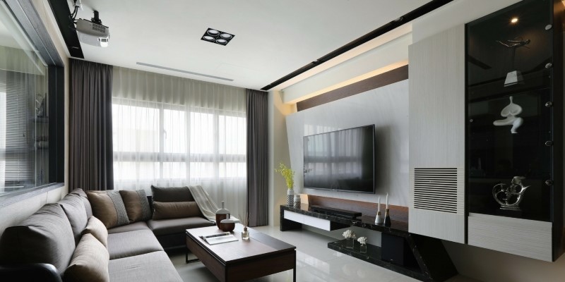 現代風客廳小坪數裝潢